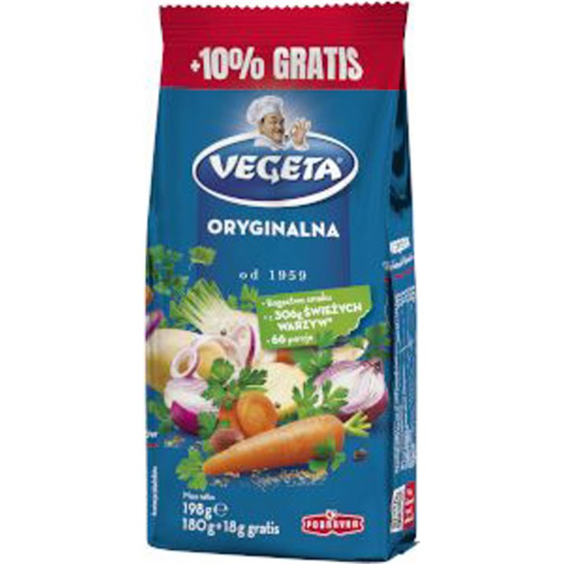 PODRAVKA PRZYPRAWA VEGETA 180g+10% 198g