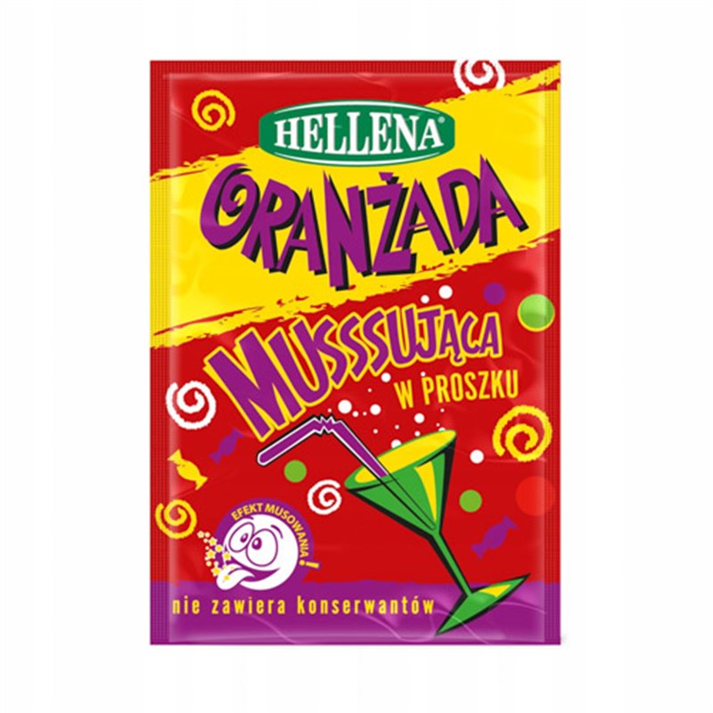 HELLENA NAPÓJ ORANŻADA CZERWONA W POSZKU 18g