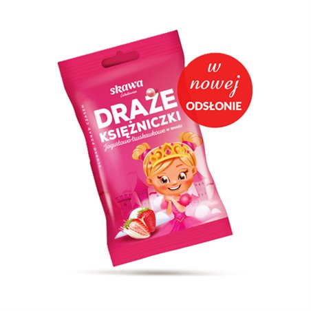 SKAWA DRAŻE TRUSKAWKOWE KSIĘŻNICZKA 70g