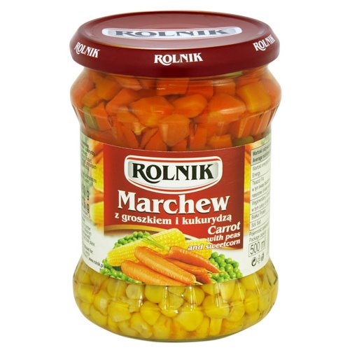 ROLNIK MIESZANKA MARCHEW GROSZEK Z KUKRYDZĄ 276/460g