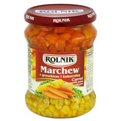ROLNIK MIESZANKA MARCHEW GROSZEK Z KUKRYDZĄ 276/460g