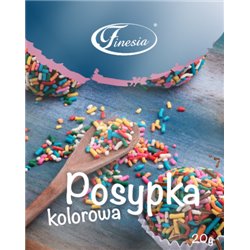 FINESIA DEKORACJA POSYPKA KOLOROWA 20g