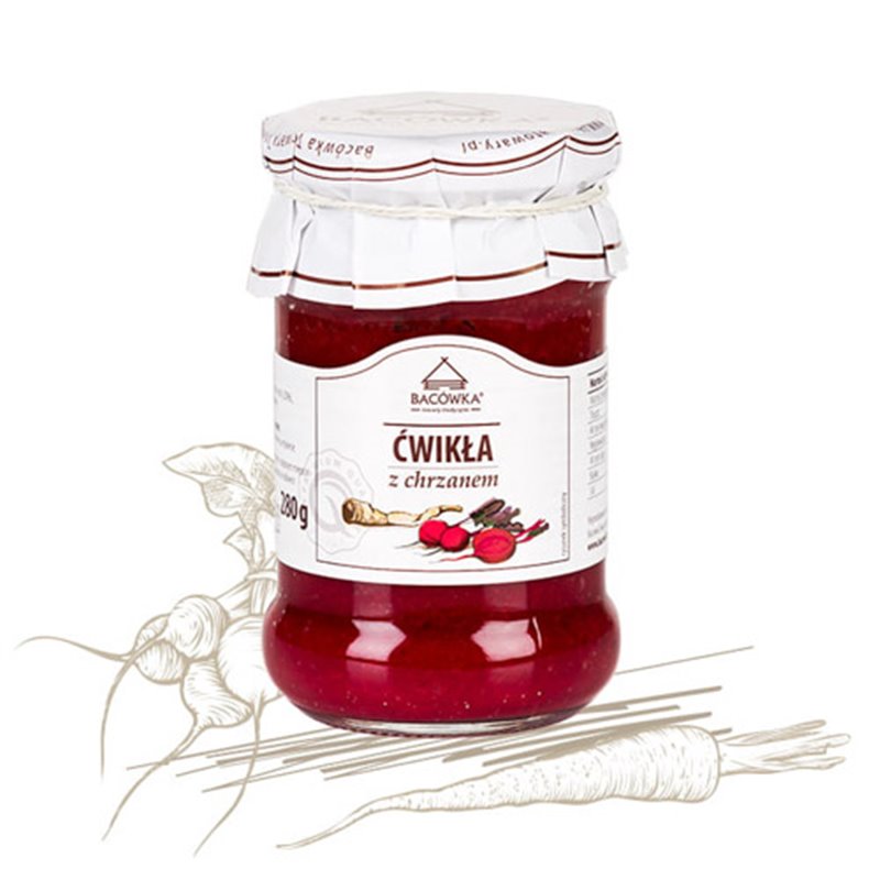 BACÓWKA BURACZKI ĆWIKŁA Z CHRZANEM 280g