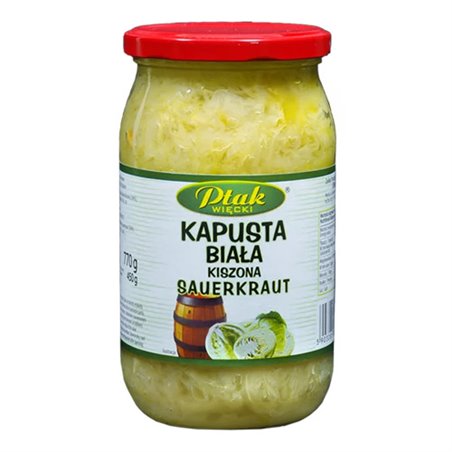 PTAK KAPUSTA BIAŁA KISZONA 450g 850g