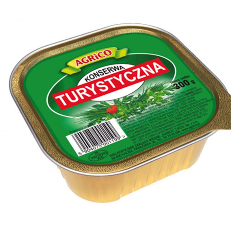 AGRICO KONSERWA TURYSTYCZNA KWADRATOWA 300g