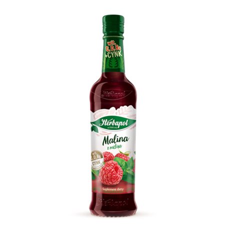 HERBAPOL SYROP MALINA Z MELISĄ 420ML