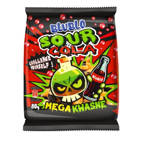 EUROBRAND ŻELKI SOUR COLA 80g