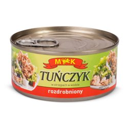 M&K RYBA TUŃCZYK ROZDROBIONY W WODZIE 170g