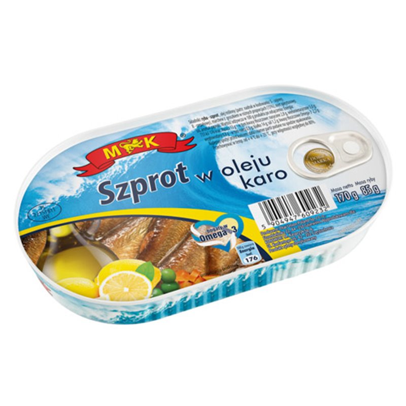 M&K RYBA SZPROT W OLEJU CARO 170g