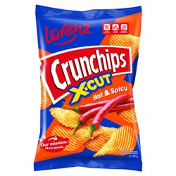 LORENZ CHIPSY CRUNCHIPS X-CUT HOT&SPICY 140g