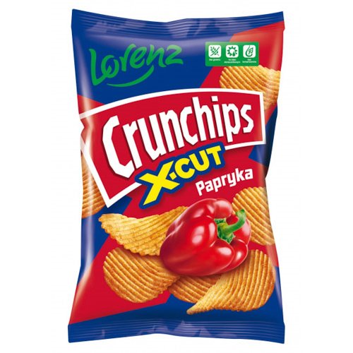 LORENZ CHIPSY CRUNCHIPS X-CUT PAPRYKA 140g