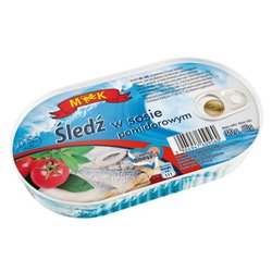 M&K RYBA ŚLEDŹ W SOSIE POMIDOROWYM 170g
