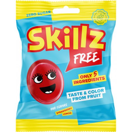 ARGO CUKIERKI SKILLZ FREE TRUSKAWKA I CYTRYNA 42g