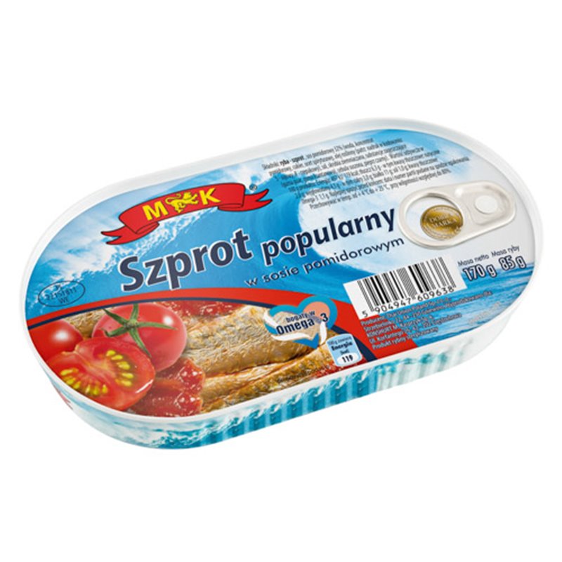 M&K RYBA SZPROT W PROMIDORACH 170g