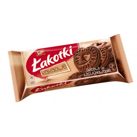SAN CIASTKA ŁAKOTKI KAKAOWE 168g