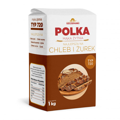 SZCZEPANKI MĄKA ŻYTNIA CHLEB I ŻUREK TYP.720 1Kg