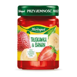 HERBAPOL DŻEM TRUSKAWKA I BANAN 280g