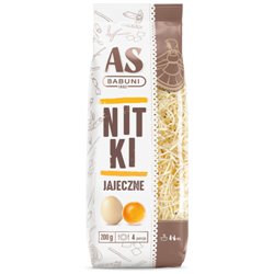 AS BABUNI MAKARON NITKI JAJECZNE 200g