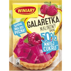 WINIARY GALARETKA MALINA 50% MNIEJ CUKRU 39g
