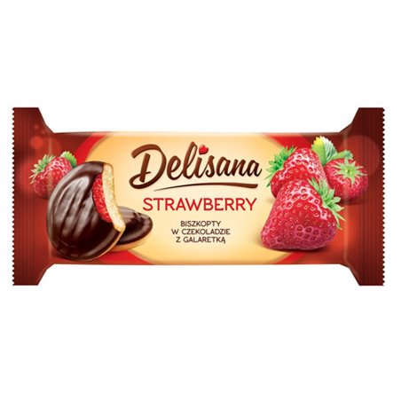 DELICPOL BISZKOPTY DELISANA Z GAL. TRUSKAWKA 135g
