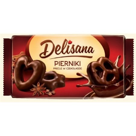 DELICPOL PIERNIKI DELISAN PRECEL W CZEKOLADZIE 400g
