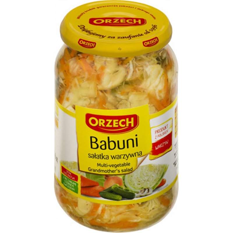 ORZECH SAŁATKA BABUNI WIELOWARZYWNA 880g