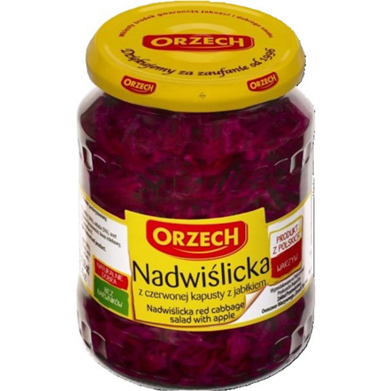 ORZECH SAŁATKA Z CZERWONEJ KAPUSTY Z JABŁKIEM 900g