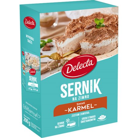 DELECTA CIASTO SERNIK NA ZIMNO KARMELOWY 200g