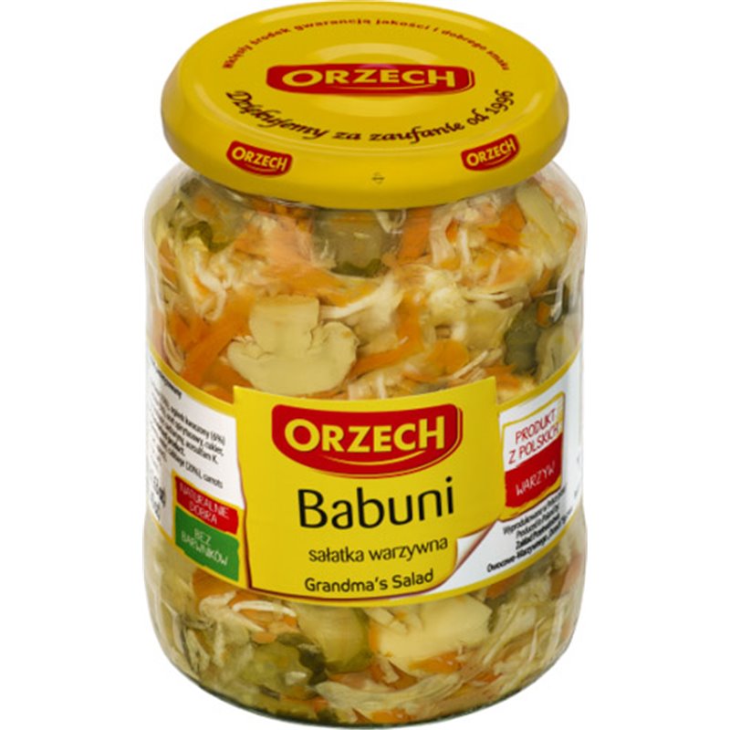 ORZECH SAŁATKA BABUNI WIELOWARZYWNA 670g