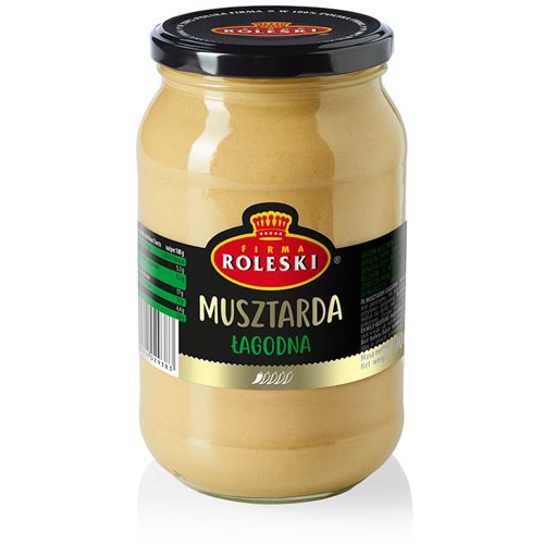ROLESKI MUSZTARDA ŁAGODNA SŁOIK 900g