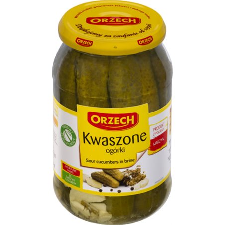 ORZECH OGÓRKI KWASZONE 850g