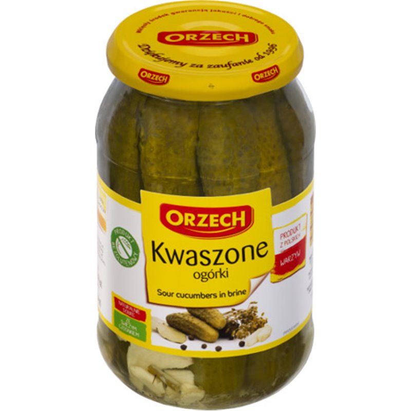 ORZECH OGÓRKI KWASZONE 850g