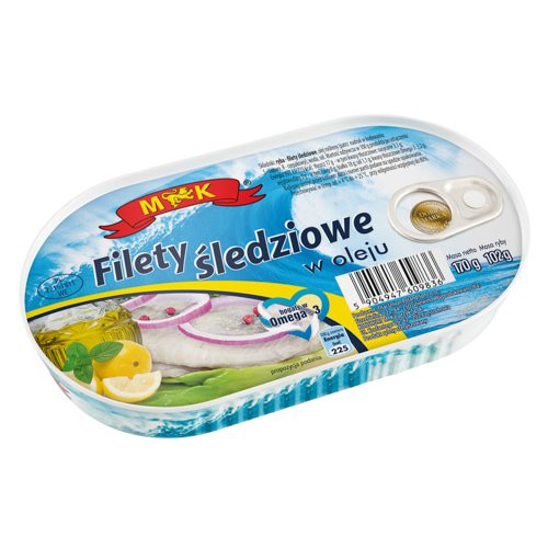 M&K RYBA FILET ŚLEDZIOWE W OLEJU 170g