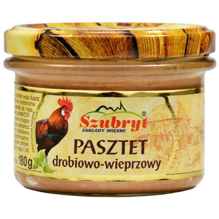 SZUBRYT SŁOIK PASZTET DROBIOWO WIEPRZOWY 180g