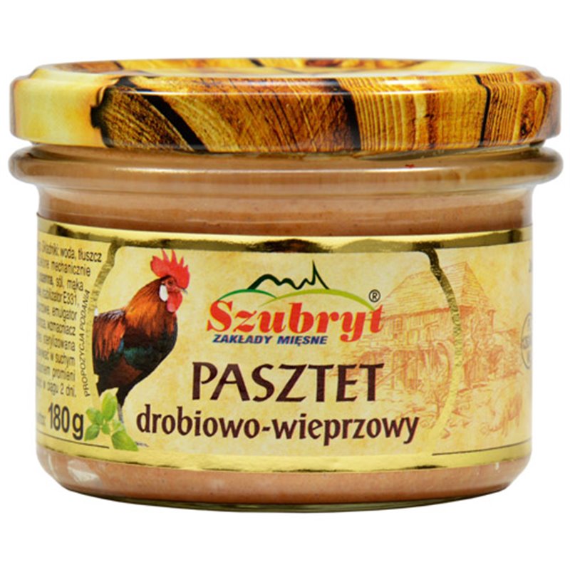 SZUBRYT SŁOIK PASZTET DROBIOWO WIEPRZOWY 180g