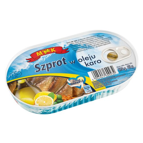 M&K RYBA SZPROT W OLEJU CARO 170g