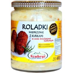 SZUBRYT DANIE ROLADKI Z KURKAMI W SOSIE ŚMIETNAKOWYM 480g