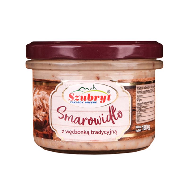 SZUBRYT SŁOIK SMAROWIDŁO Z WĘDZONKĄ 180g
