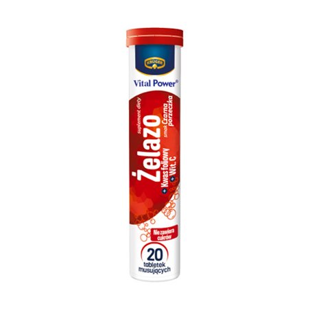 KRUGER TABLETKI MUSUJĄCE ŻELAZO 90g