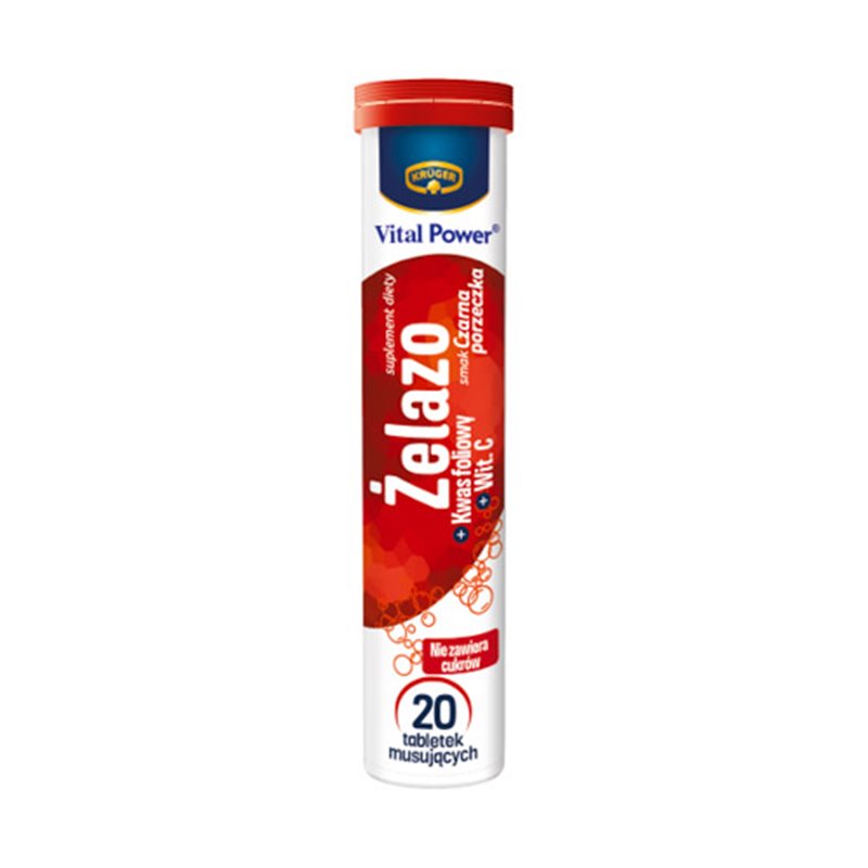 KRUGER TABLETKI MUSUJĄCE ŻELAZO 90g