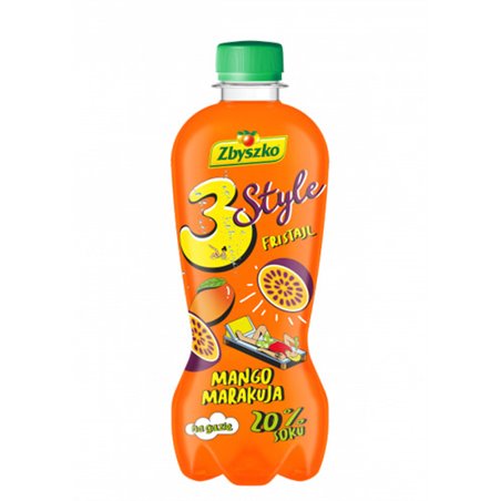 ZBYSZKO NAPÓJ 3 STYLE MANGO MARAKUJA 400ml