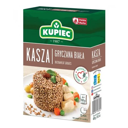 KUPIEC KASZA GRYCZANA BIAŁA 4x100 400g