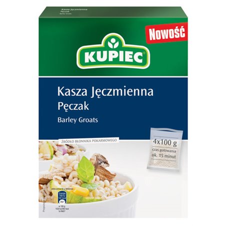 KUPIEC KASZA JĘCZMIENNA PĘCZAK 4x100g 400g