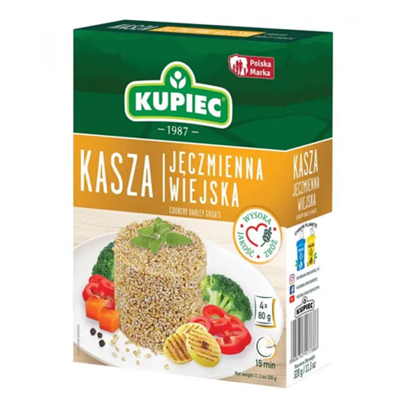 KUPIEC KASZA JĘCZMIENNA WIEJSKA 4x80g 320g
