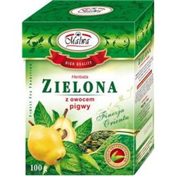 MALWA HERBATA ZIELONA Z PIGWĄ LIŚĆ 100g