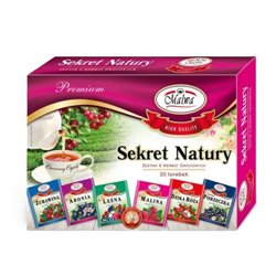 MALWA HERBATA BOMBONIERKA SEKRET NATURY 6x5x2g 60g