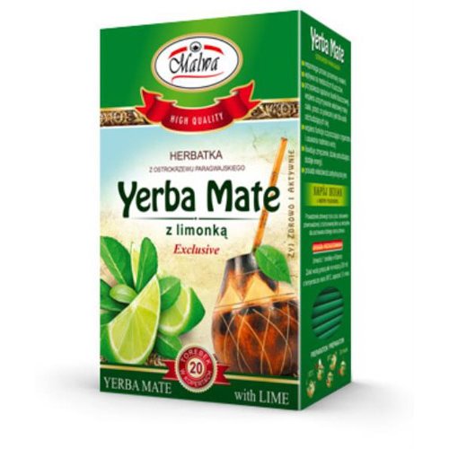 MALWA HERBATA YERBA MATE EXCLUSIVE Z LIMONKĄ 20x2g 40g
