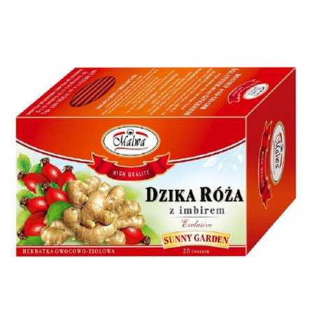 MALWA HERBATA DZIKA RÓŻA Z IMBIREM 20x2g 40g