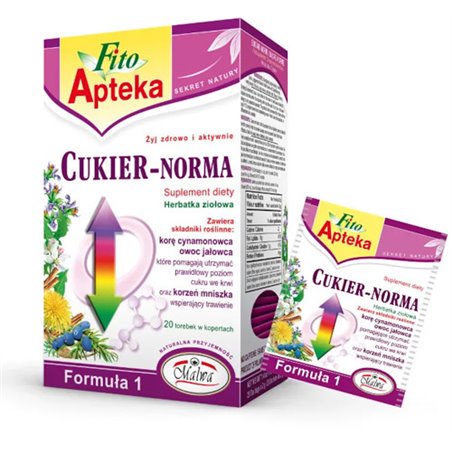 MALWA HERBATA FITO-APTEKA CUKIER 20x2g 40g