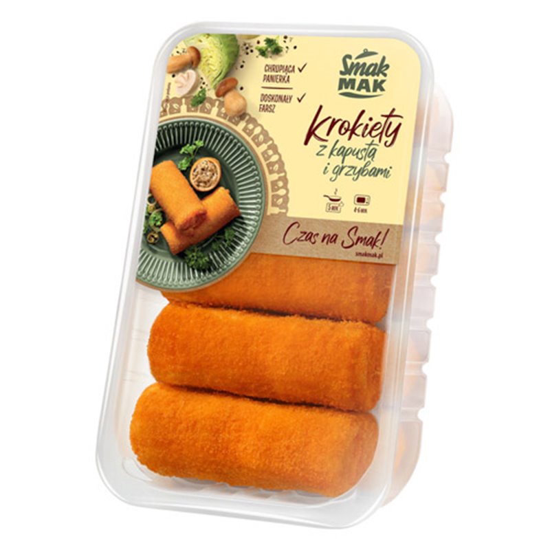 SMAKMAK DANIE KROKIETY Z KAPUSTĄ I GRZYBAMI 400g